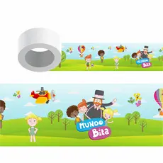MUNDO BITA FX0.085 -- FAIXA ADESIVA PARA PARADE DE QUARTO, INFANTIL, BEBE - kit 2 METROS