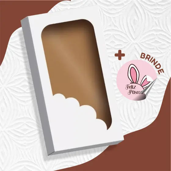 Caixa Barra de Chocolate Gourmet 300g - 16x8,5x3,5cm - KIT 10 UNIDADES _ CX001