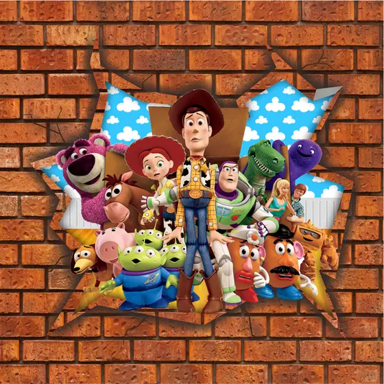 TOY STORY _ 80x80cm - Papel de Parede _ Saindo da Parede