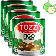 Kit 4 Figos Em Calda Lata Drenado Figo Tozzi 400g