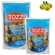 Azeitonas Verdes S/ Caroço Tozzi Azeitona Drenada 120/80g