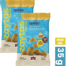 Kit 2 Zaytas Sabor Queijo 12g Proteína Zaya Protein 35g