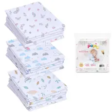 Kit 3 Fraldas 100% Algodão Reutilizáveis Papi Pct 5 unid 65x65cm