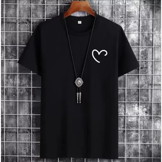 Camiseta Coração Minimalista Fofa Tumblr