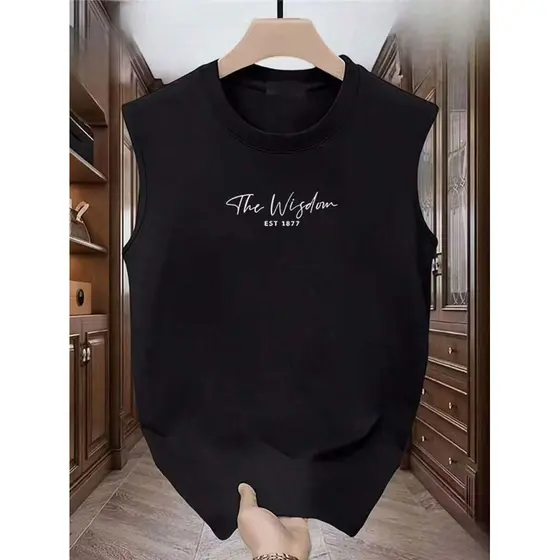 Regata Masculina Treino The Wisdom Sabedoria Algodão Premium Estampada Moda Academia Caminhada