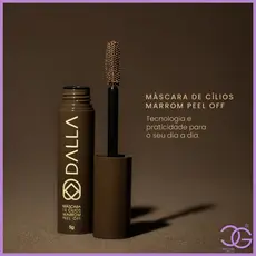 Máscara de Cílios Marrom Peel Off - Dalla