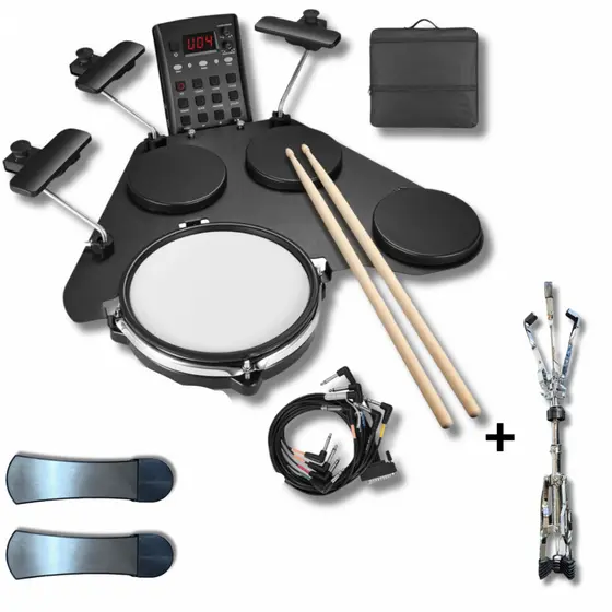 Bateria Eletrônica Portatil Seven CPD-1000 + Suporte
