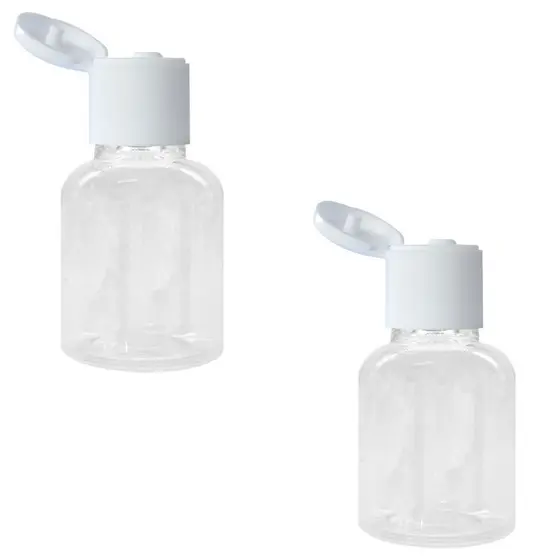 50 Mini Frascos Plástico 20ml C/ Tampa Fliptop P/ Molhos e Cremes