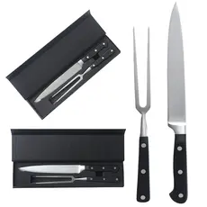 Kit Faca e Garfo Premium Forjado Aço Alta Qualidade para churrasco Grillrelax