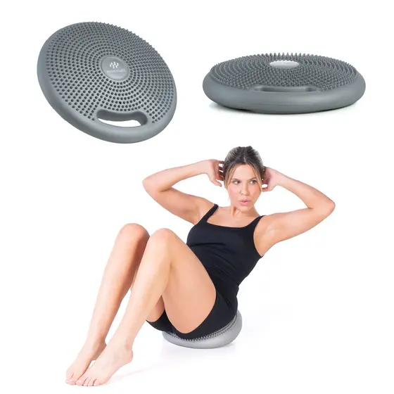 Almofada Equilíbrio Inflável Disco Yoga Pilates Fisioterapia Exercícios 34cm 150kg