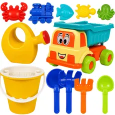 Kit Brinquedo de Praia Infantil Baldinho Areia Regador Pazinha Verão Castelinho