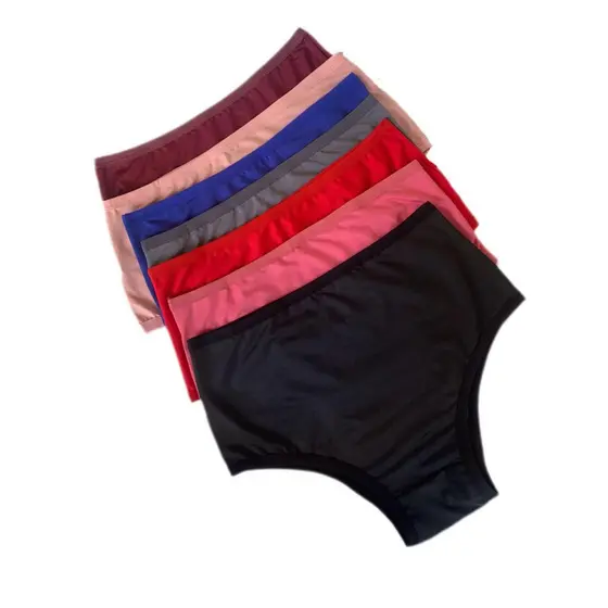Calcinha Senhora Gestante Hot Pants Pós-Parto Cintura Alta Plus Size Calçola Gestante