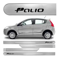 Friso Lateral Novo Palio 2013 A 2018 Prata Bari Proteção