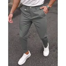 Calça masculina elegante alfaiataria Moderna premium detalhe no cos ABA