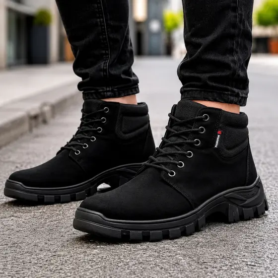 Bota Segurança Bracol Masculina Adventure Solado de Borracha Confortável
