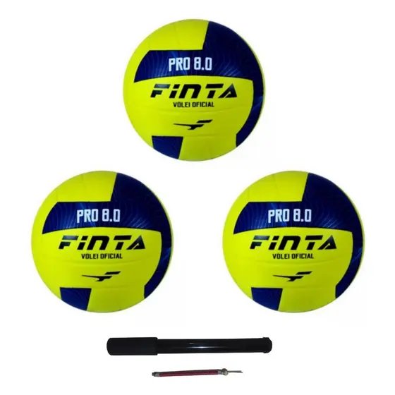 Kit 3 Bola De Vôlei Finta Colada Treino Iniciação Envio Já