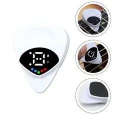 2-Em-1 Palhetas De Guitarra Afinador Para Elétrica Acústica Baixo Bandolim Instrumento Musical Acessórios
