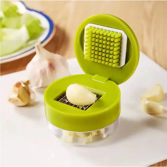 Mini Picador De Alho Manual , Ralador Com Caixa De Armazenamento , Cortador De Vegetais , Cozinha , Frutas , Ferramentas