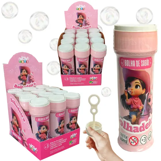 Kit 24 Bolha Sabão bolhadeira Lembrancinhas de aniversário infantil bolinha festa sacolinha surpresa Boiadeirinha