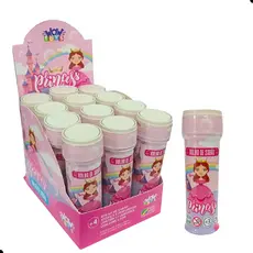 Kit 12 Bolha De Sabão Princesa Castelo 60ml Lembrancinha aniversário infantil bolinha prenda festa