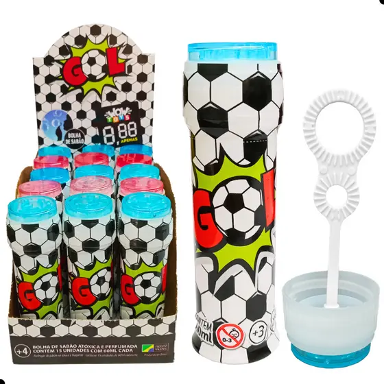 15 Bolha Sabão futebol Lembrancinhas de aniversário infantil bolinha prenda festa sacolinha surpresa