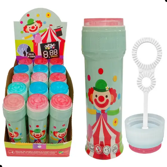 kit 15 Bolha De Sabão circo Lembrancinhas de aniversário infantil bolinha prenda festa surpresa