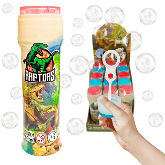 kit 15 Bolha De Sabão dinossauro 60ml Lembrancinhas de aniversário infantil bolinha prenda festa sacolinha surpresa