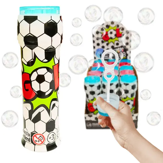 kit 15 Bolha De Sabão futebol 60ml Lembrancinhas de aniversário bolinha prenda festa junina surpresa
