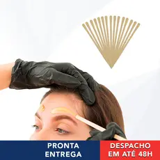 200 Mini Palitos Espátula Para Depilação Facial - Theoto