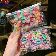 ANA 1108 KIT Candy Color Mini Small Grab Clip Children's Hair Accessories Hair Claw Cute