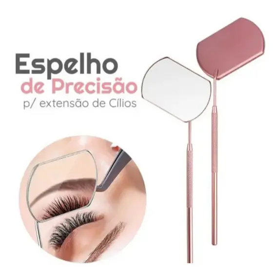 New Show Espelho de Precisão Inox Para Extensão o de Cílios