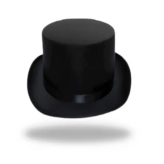 Cartola de Mágico Aveludada - Luxo para Fantasias e Decoração de Festas
