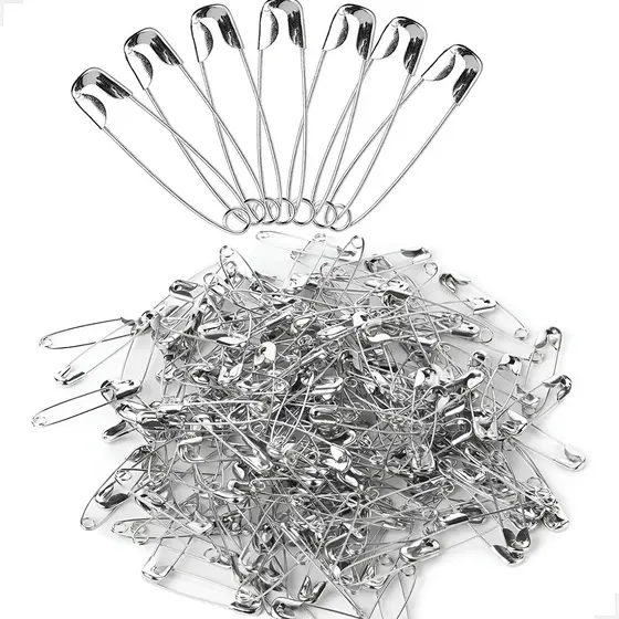1000 Alfinetes De Segurança Nº000 19 Mm Prata