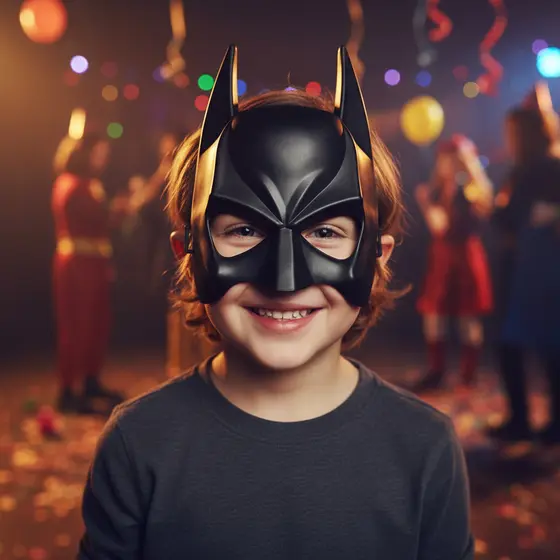 Máscara Batman Meia Face Herói Dc Comics Fantasia