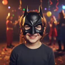 Máscara Batman Meia Face Herói Dc Comics Fantasia