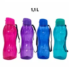 Garrafa Squeeze 1 Litro Colorida com Tampa Flip Top Reutilizável para Academia e Uso Diário