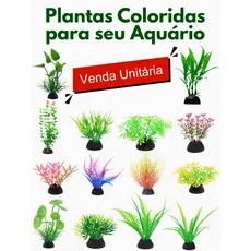 Planta Artificial para Decoração de Aquário de Peixe, Enfeite Para Peixes Ornamentais