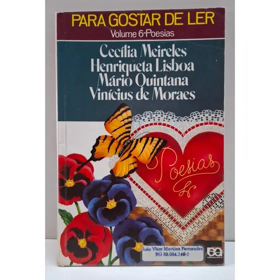 Livro Para Gostar de Ler Vol. 6, Poesias - Ática