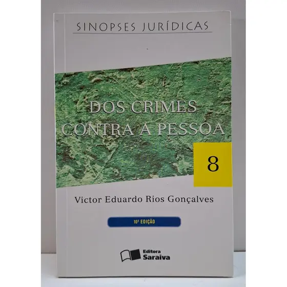 Livro Dos Crimes Contra a Pessoa Vol. 8 - Saraiva