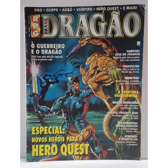 Revista Dragão Brasil Ano 1 N° 12 Ed. Trama - RPG