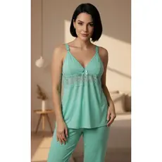 PIJAMA PÓS PARTO DE AMAMENTAÇÃO Renda Blusa com Alça Reforçada com Click Roupa Maternidade Baby Doll