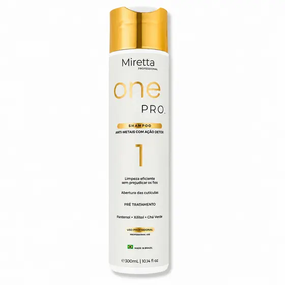 Shampoo Miretta Professional Anti Metais + Detox (300ml)