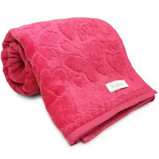 Toalha de Rosto Aveludada Romance Dohler Macia 100% Algodão Jacquard Fio Penteado Coração Borboleta