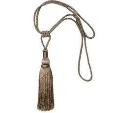 Abraçadeira para Cortina Rosana Niazitex Prendedor Pingente Cordão com Franja Enfeite Super Luxo