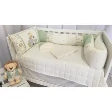 Kit Berço Americano Coleção Baby Safari 9 Peças Verde Erva Doce