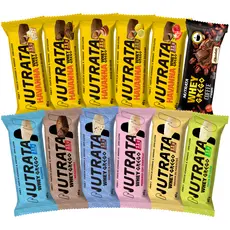 Barra de Proteína Whey Grego Bar Caixa com 12 Unidades - Nutrata