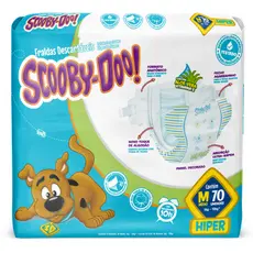 Fralda Scooby-Doo Hiper M 70 Unidades