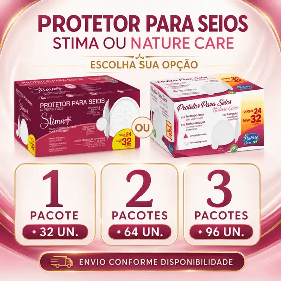 Absorvente Protetor Para Seios Toque Macio 32 Unidades Design Triangular Anatômico Antivazamento