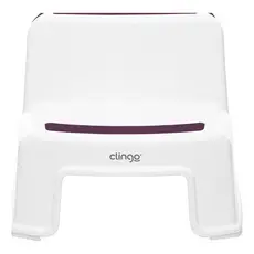 Escada Infantil 2 Degraus Clingo Banquinho de Apoio Rosa - Antiderrapante e Seguro
