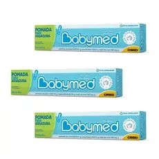 Kit 3 Pomadas Contra Assaduras Babymed Azul 45g – Proteção e Cuidado